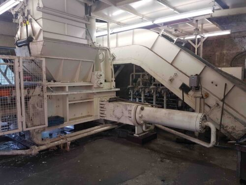 Presse paquets ferrailles occasion Harris TGS60